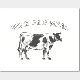 milk and meal Posters and Art